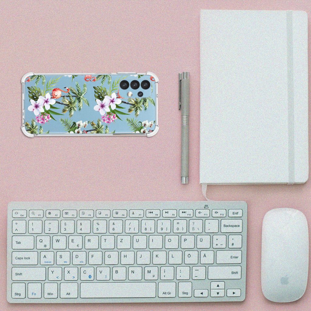 Samsung Galaxy A13 (4G) Case Anti-shock Flamingo Palms B2C Telecom