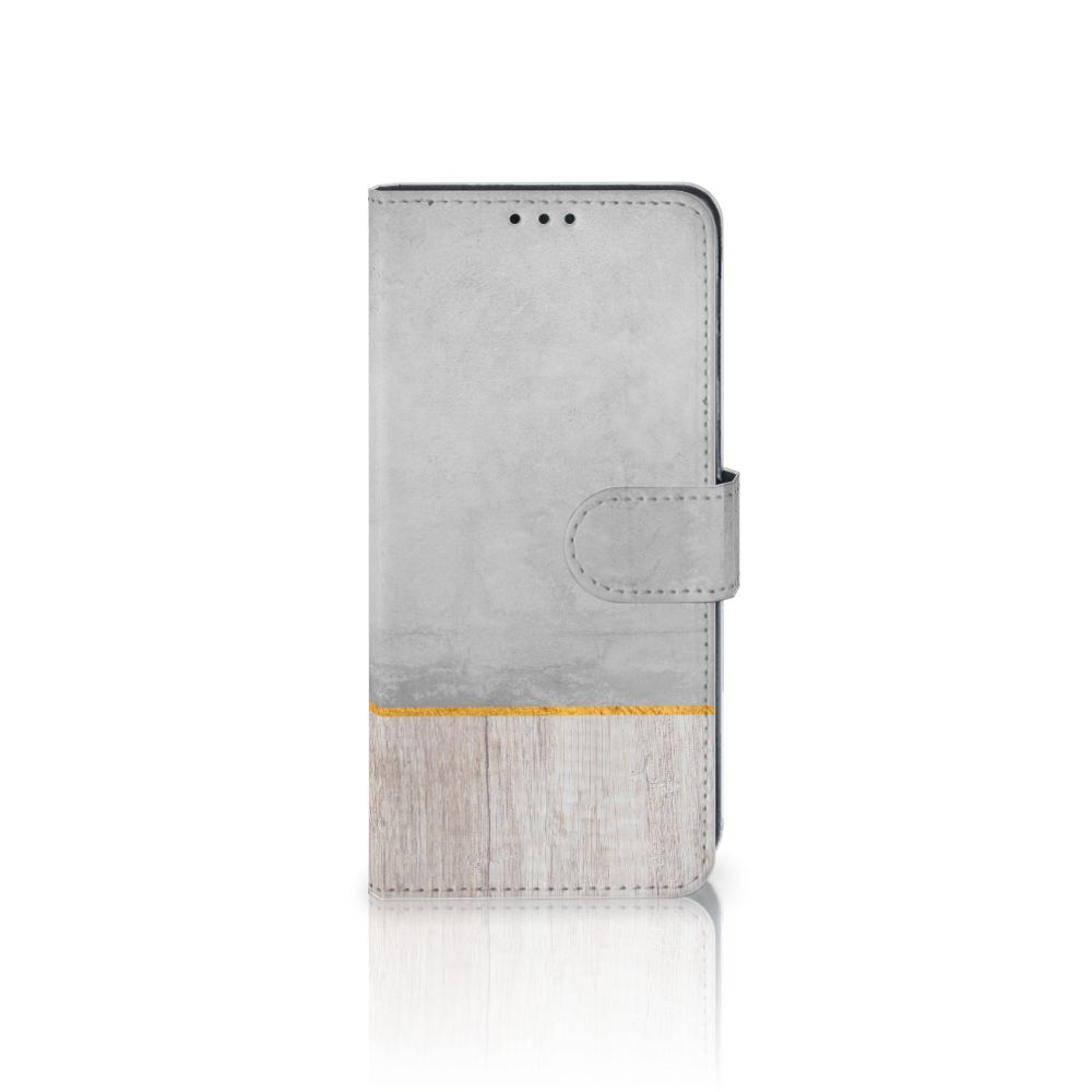 Samsung Galaxy M31 Book Style Case Wood Concrete