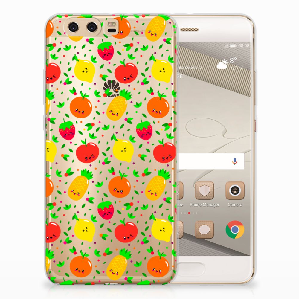 Huawei P10 Plus Siliconen Case Fruits