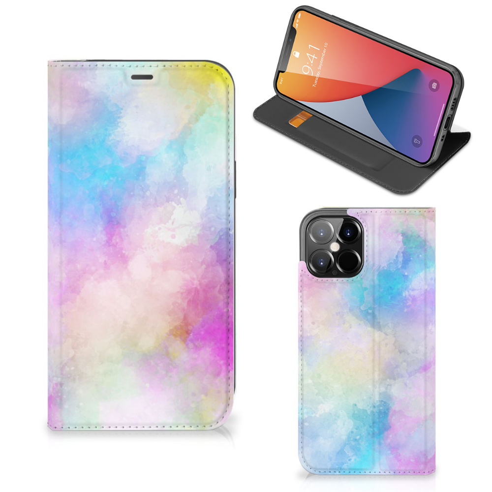 Bookcase iPhone 12 Pro Max Watercolor Light - B2C Telecom