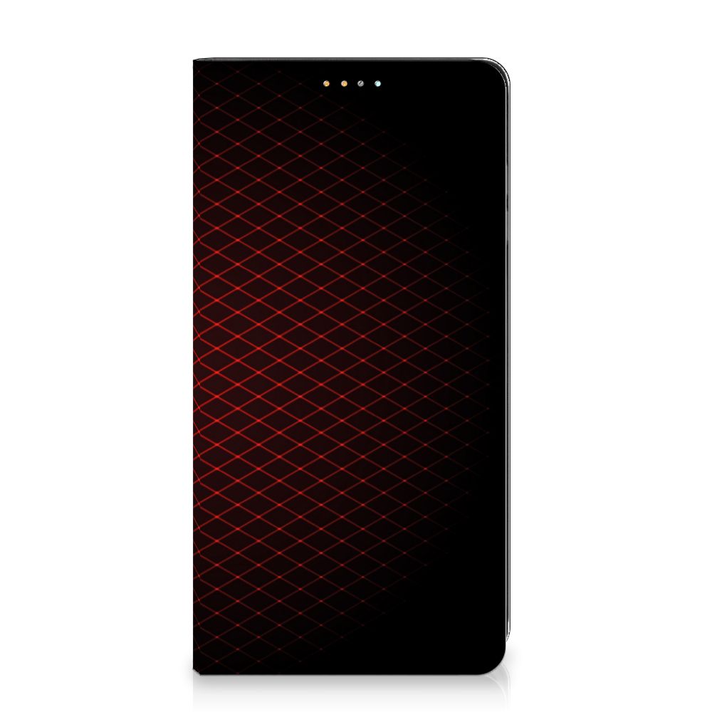 Samsung Galaxy A32 4G | A32 5G Enterprise Editie Hoesje met Magneet Geruit Rood - B2C Telecom