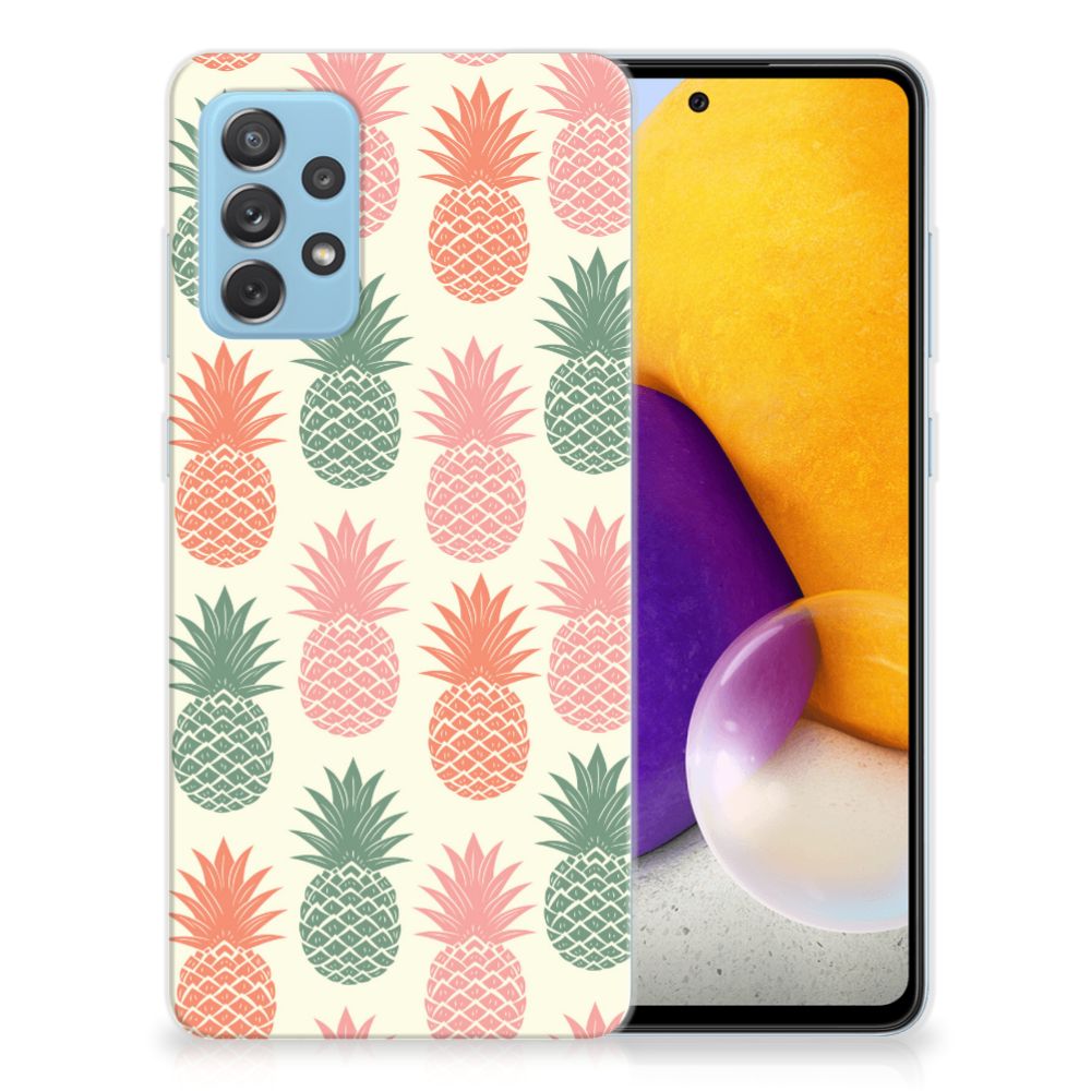 Samsung Galaxy A72 Siliconen Case Ananas