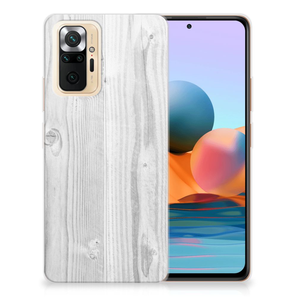 Xiaomi Redmi Note 10 Pro Bumper Hoesje White Wood