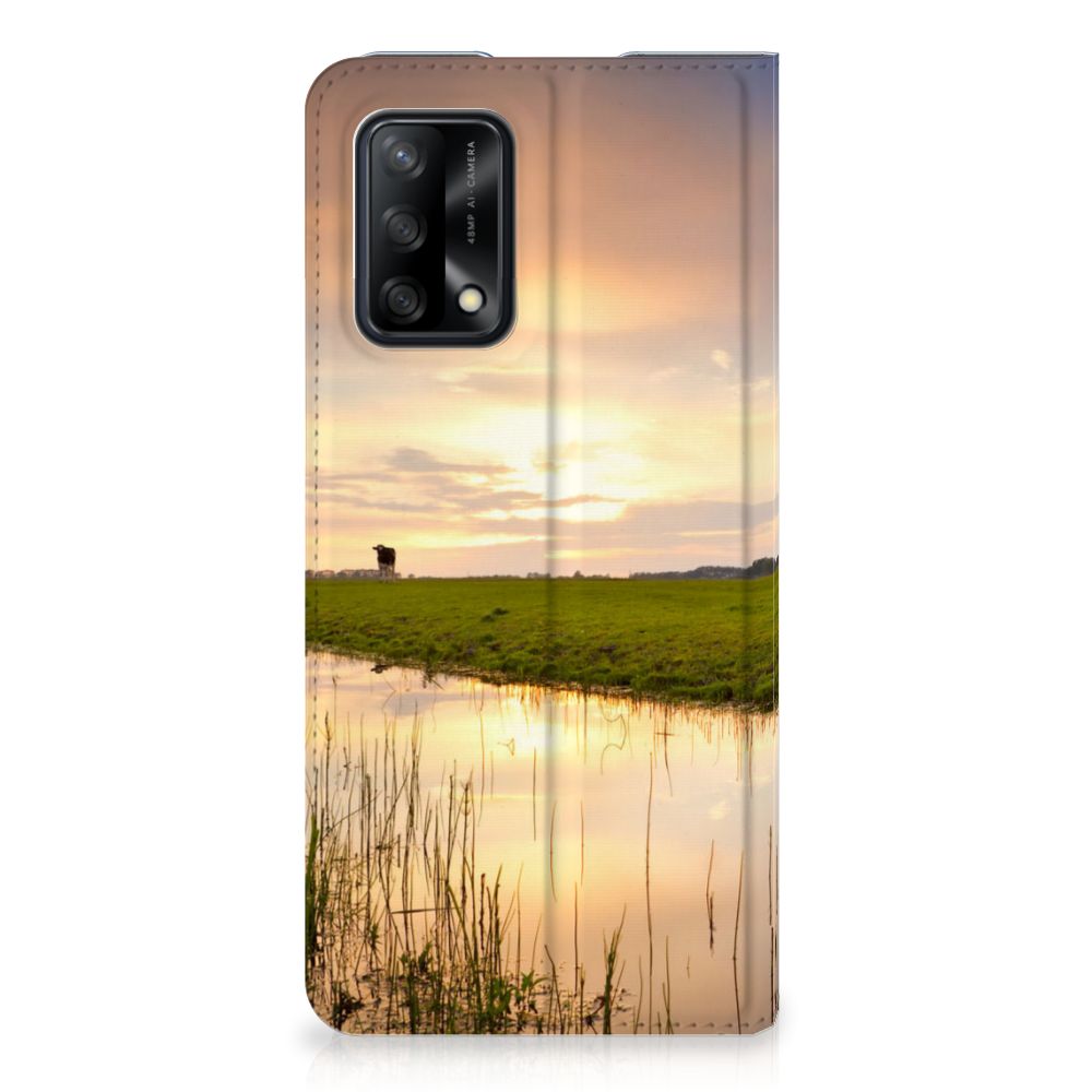 OPPO A74 4G Hoesje maken Koe - B2C Telecom