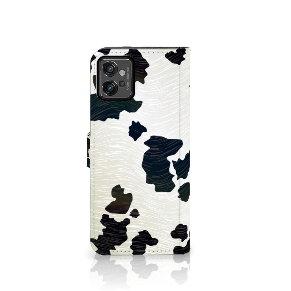 Motorola Moto G32 Telefoonhoesje met Pasjes Koeienvlekken