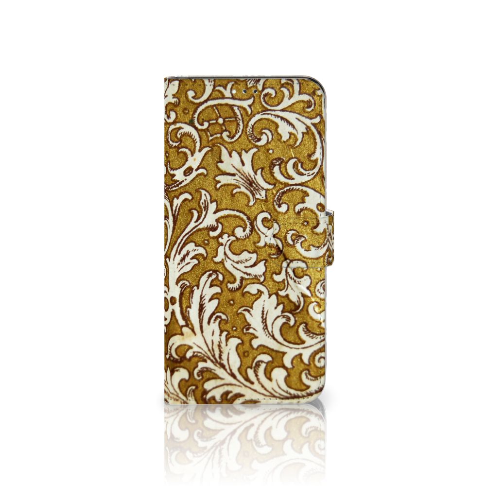 Wallet Case Samsung Galaxy A12 Barok Goud