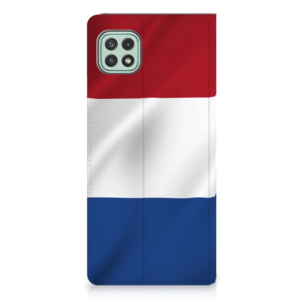 Samsung Galaxy A22 5G Standcase Nederlandse Vlag - B2C Telecom