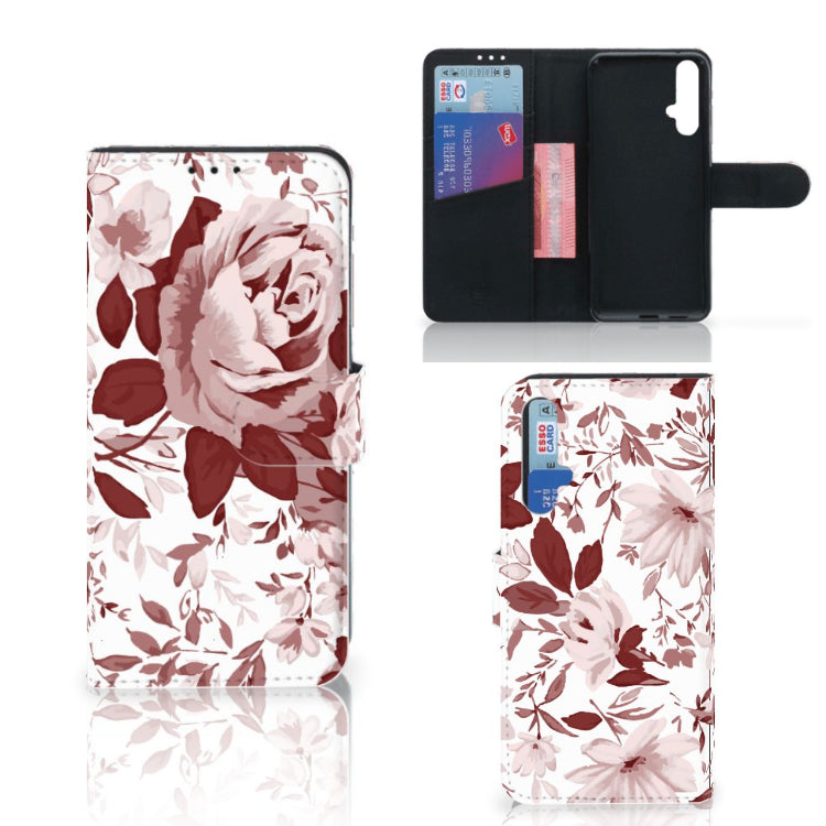 Hoesje Honor 20 Watercolor Flowers