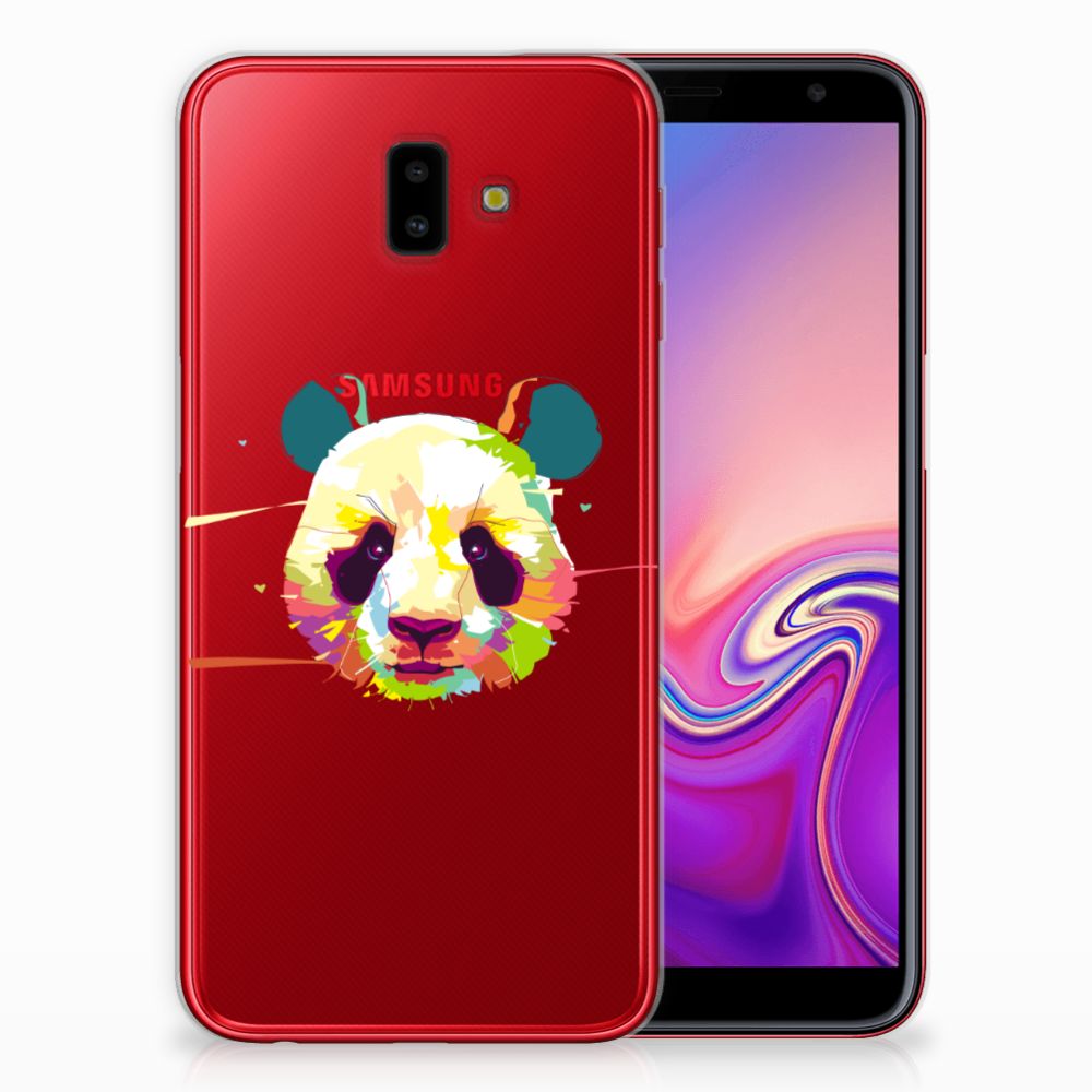 Samsung Galaxy J6 Plus (2018) Telefoonhoesje met Naam Panda Color