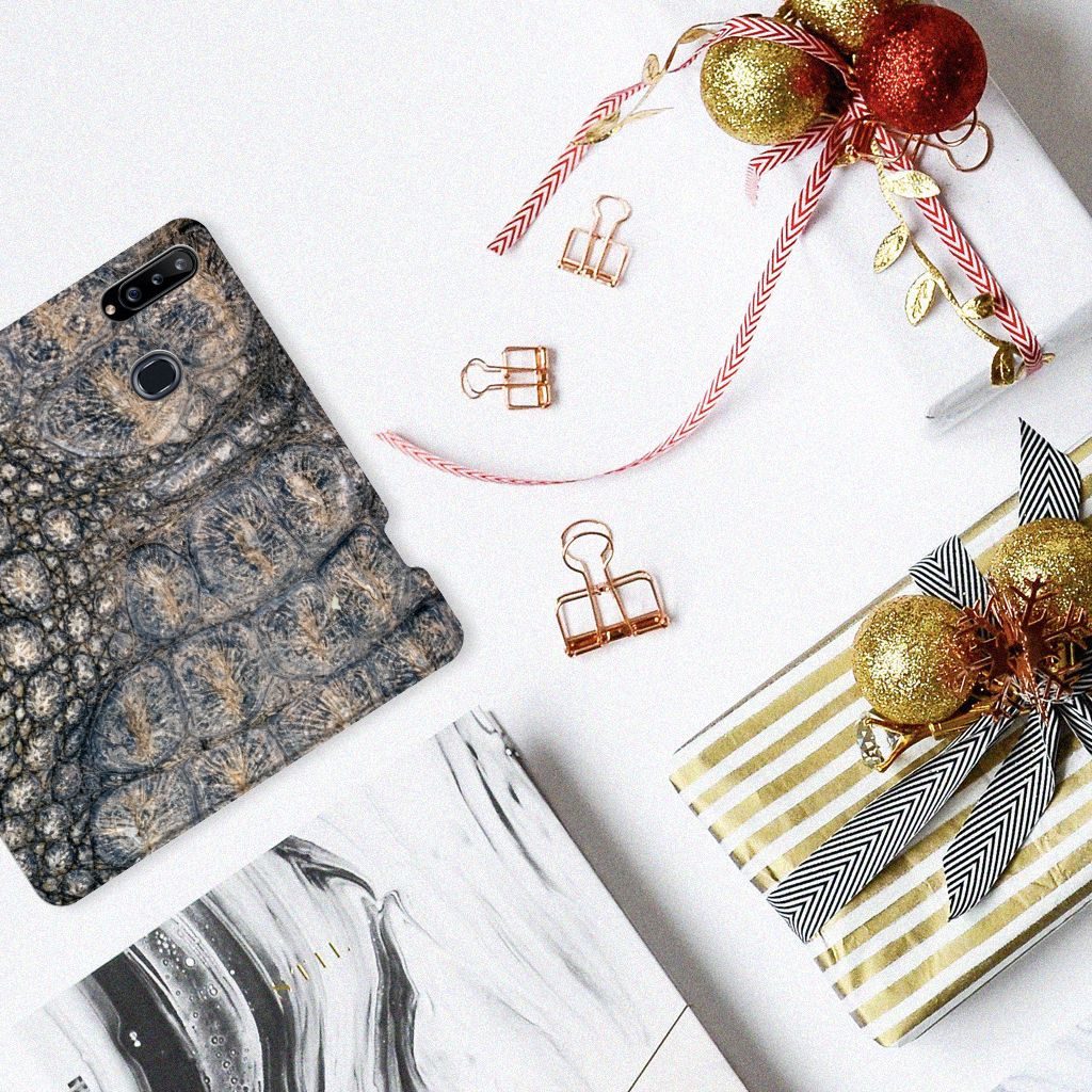 Samsung Galaxy A20s Hoesje maken Krokodillenprint - B2C Telecom