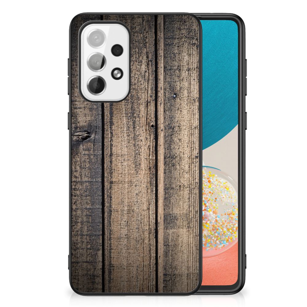 Samsung Galaxy A73 Houten Print Telefoonhoesje Steigerhout B2C Telecom
