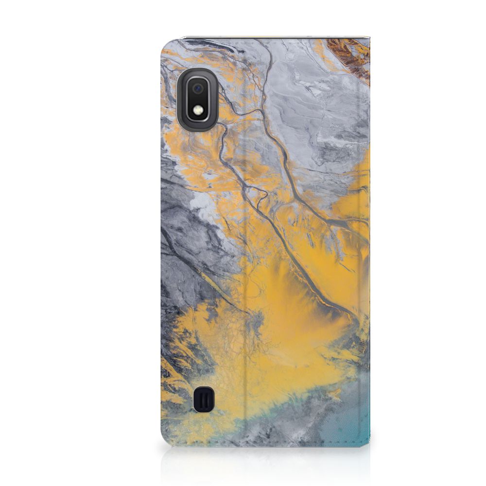 Samsung Galaxy A10 Standcase Marble Blue Gold