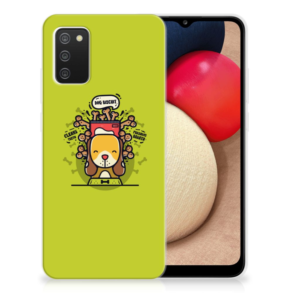 Samsung Galaxy A02s Telefoonhoesje met Naam Doggy Biscuit B2C Telecom