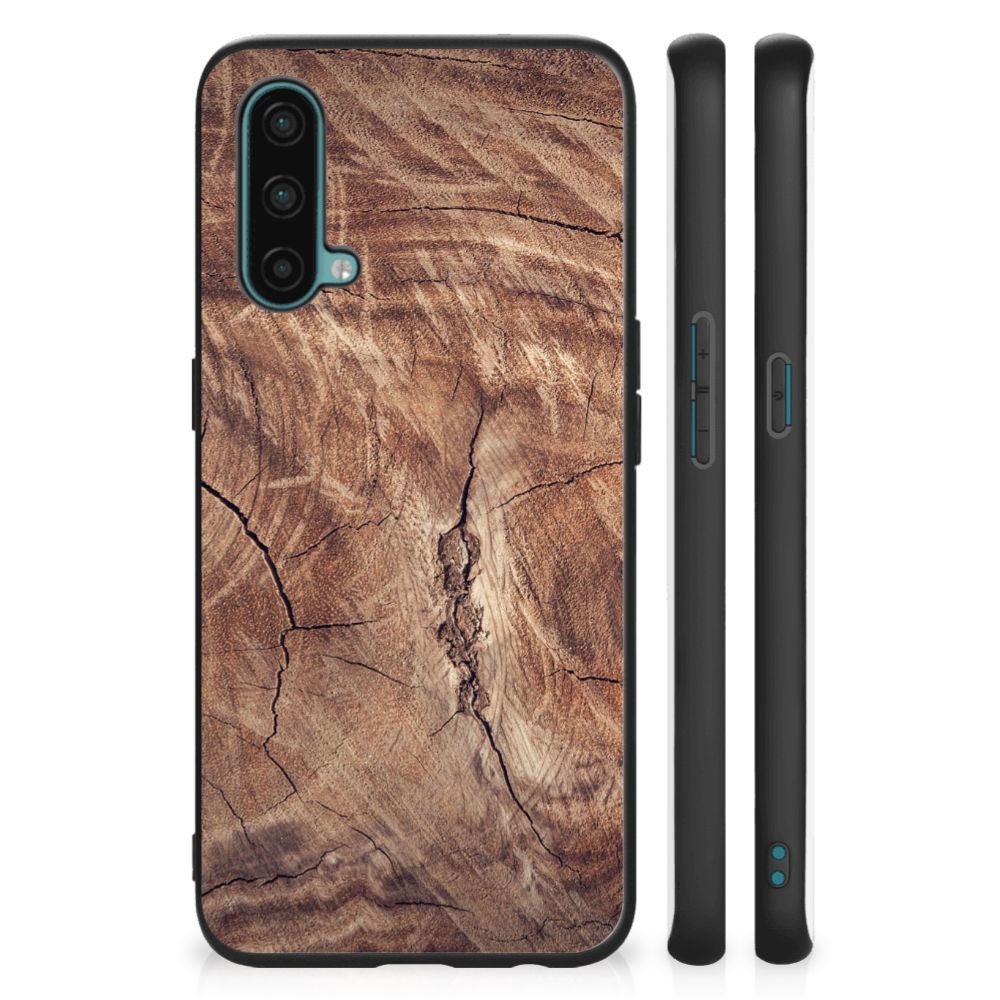 OnePlus Nord CE 5G Houten Print Telefoonhoesje Tree Trunk B2C Telecom