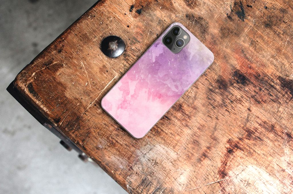 Hoesje maken Apple iPhone 11 Pro Pink Purple Paint