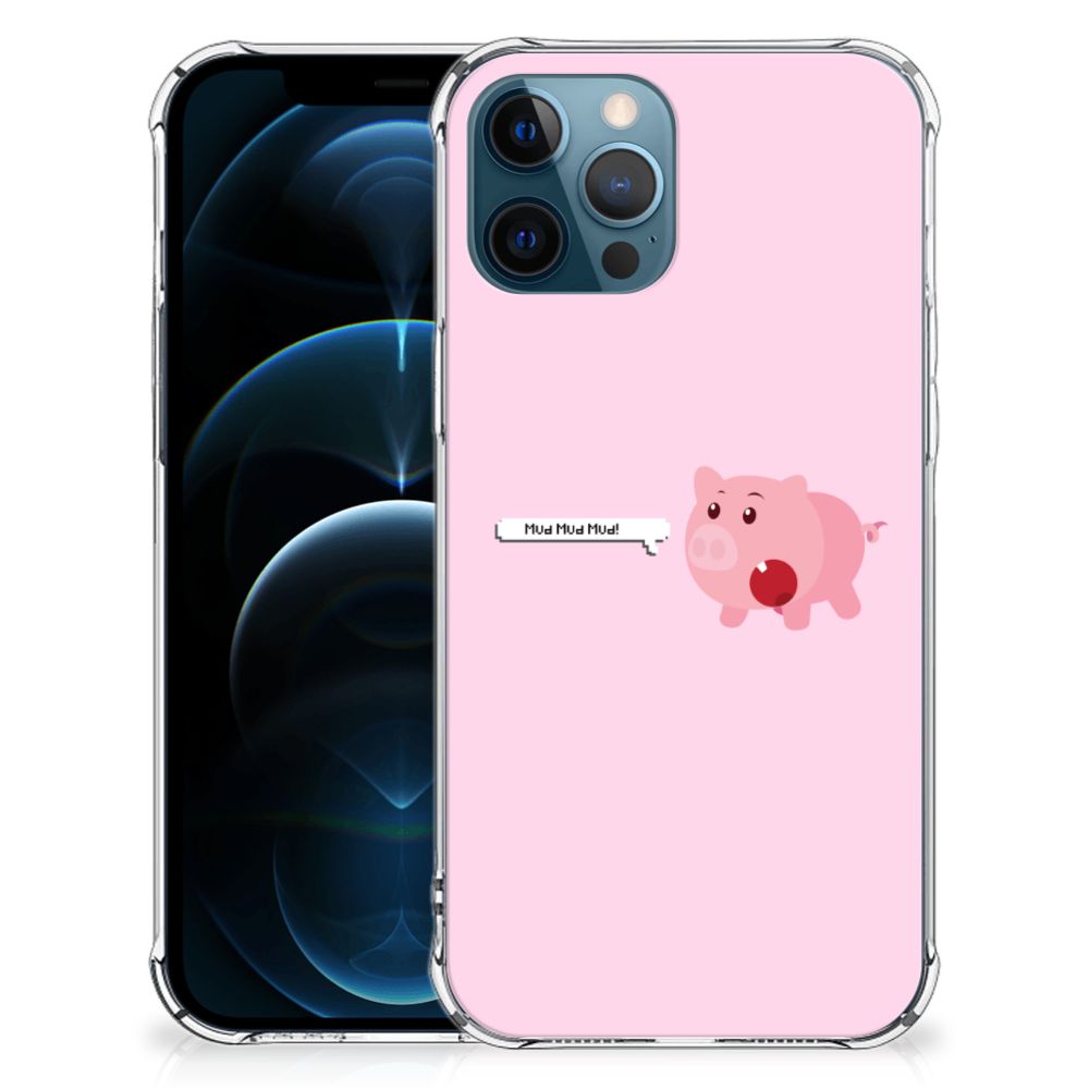 iPhone 12 | 12 Pro Stevig Bumper Hoesje Pig Mud B2C Telecom