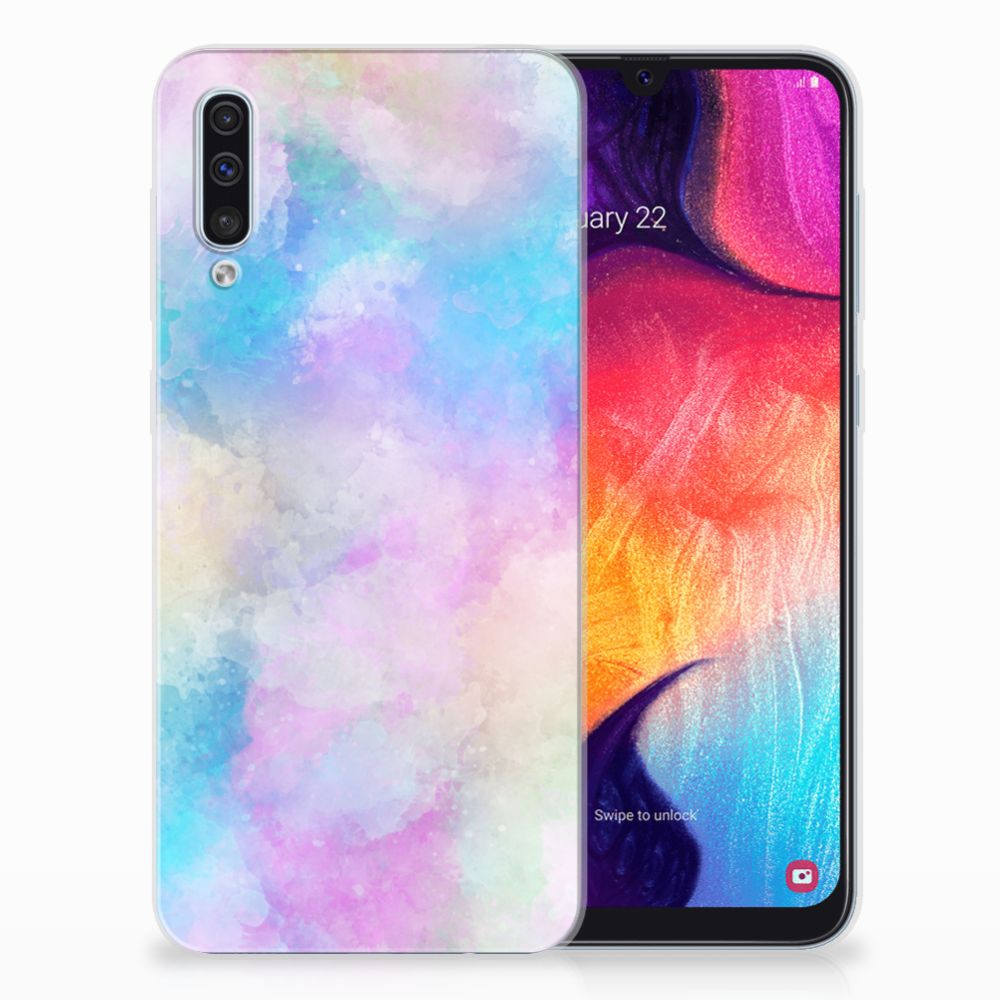 Hoesje maken Samsung Galaxy A50 Watercolor Light