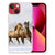Apple iPhone 13 TPU Hoesje Paarden met twee rennende paarden op een elegante smartphonehoes.