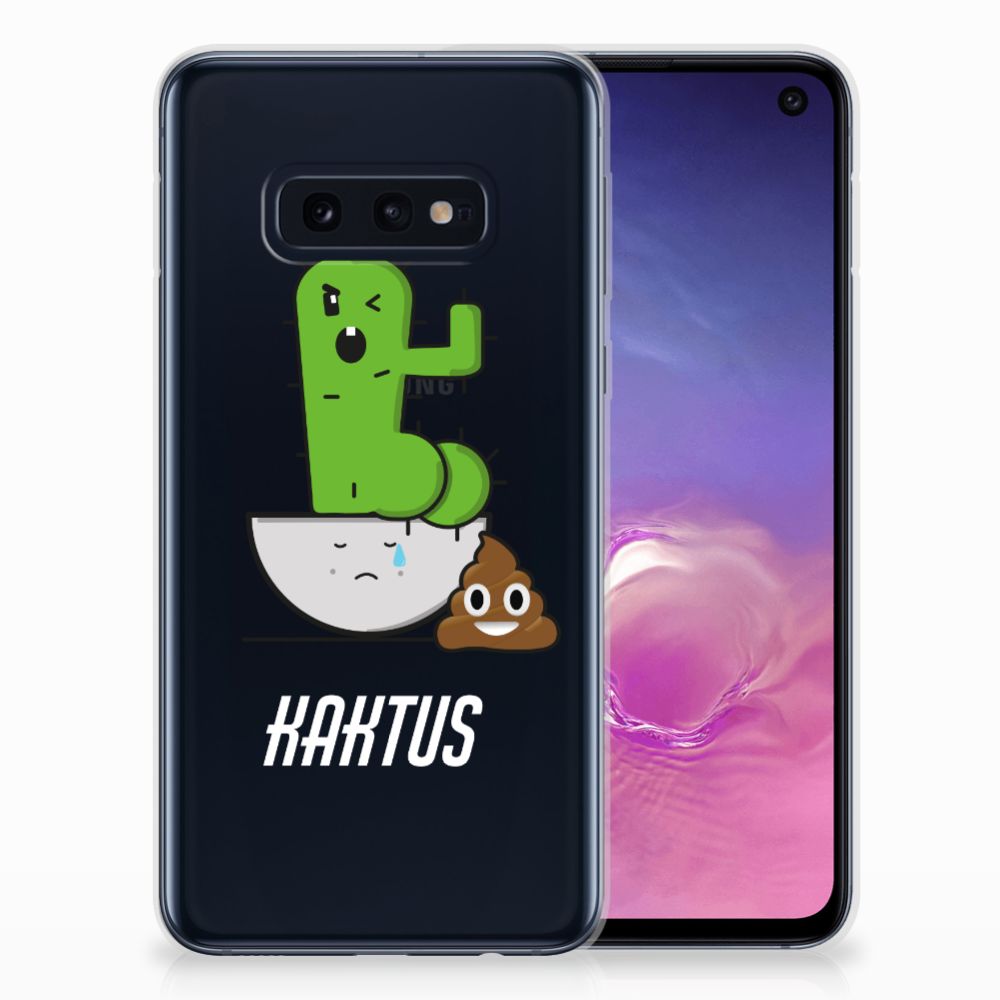 Samsung Galaxy S10e Telefoonhoesje met Naam Cactus Poo