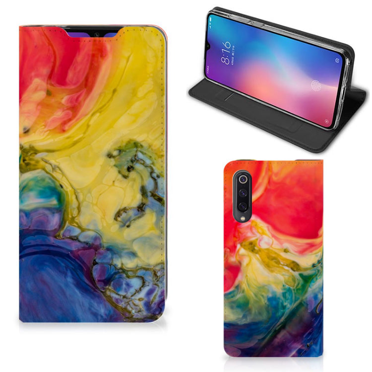 Bookcase Xiaomi Mi 9 Watercolor Dark