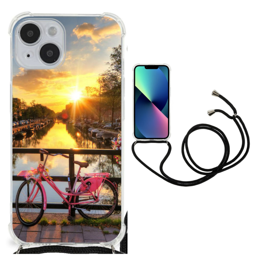iPhone 14 Telefoonhoesje met valbescherming Amsterdamse Grachten