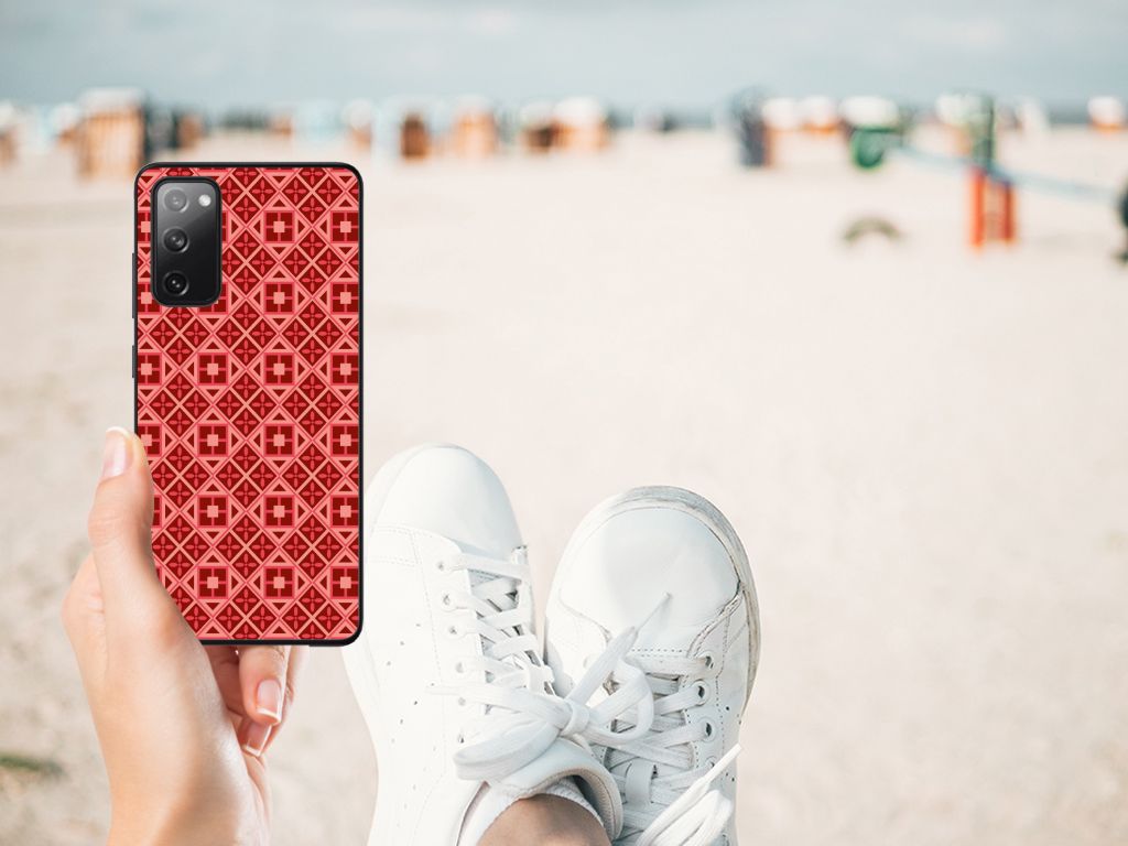 Samsung Galaxy S20 FE Back Case Batik Rood B2C Telecom