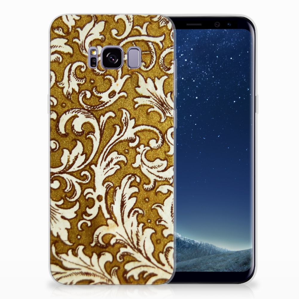 Siliconen Hoesje Samsung Galaxy S8 Plus Barok Goud