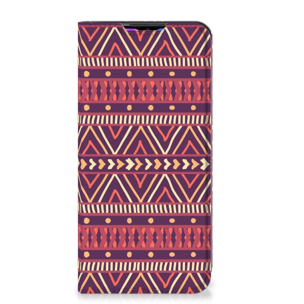 Xiaomi Redmi 9 Hoesje met Magneet Aztec Paars - B2C Telecom