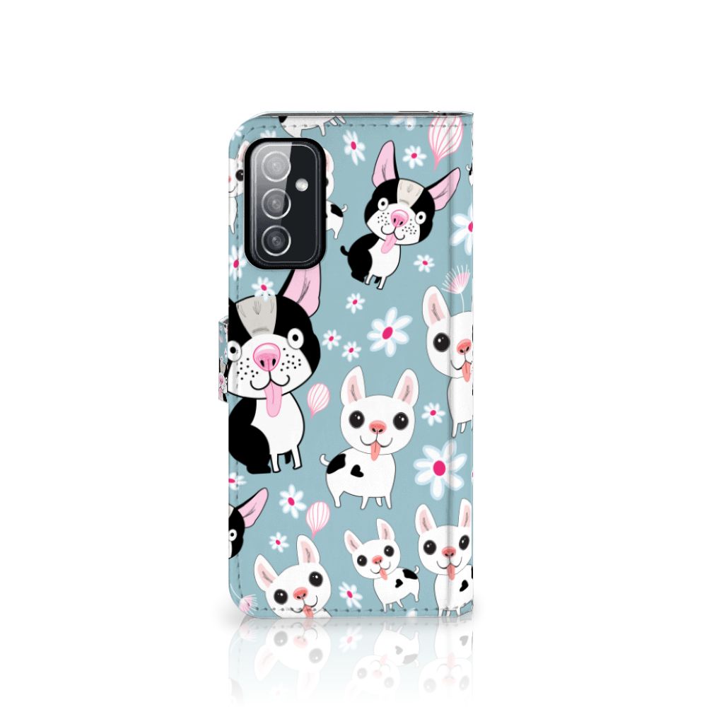 Samsung Galaxy M52 Telefoonhoesje met Pasjes Hondjes