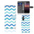 Sony Xperia 10 II Telefoon Hoesje Zigzag Blauw
