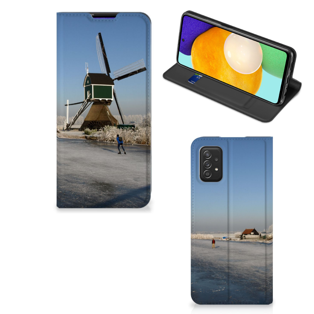 Samsung Galaxy A03s Book Cover Schaatsers - B2C Telecom