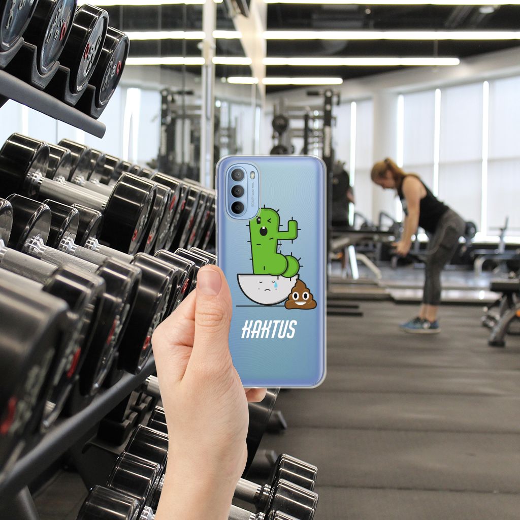 Motorola Moto G31 | G41 Telefoonhoesje met Naam Cactus Poo B2C Telecom