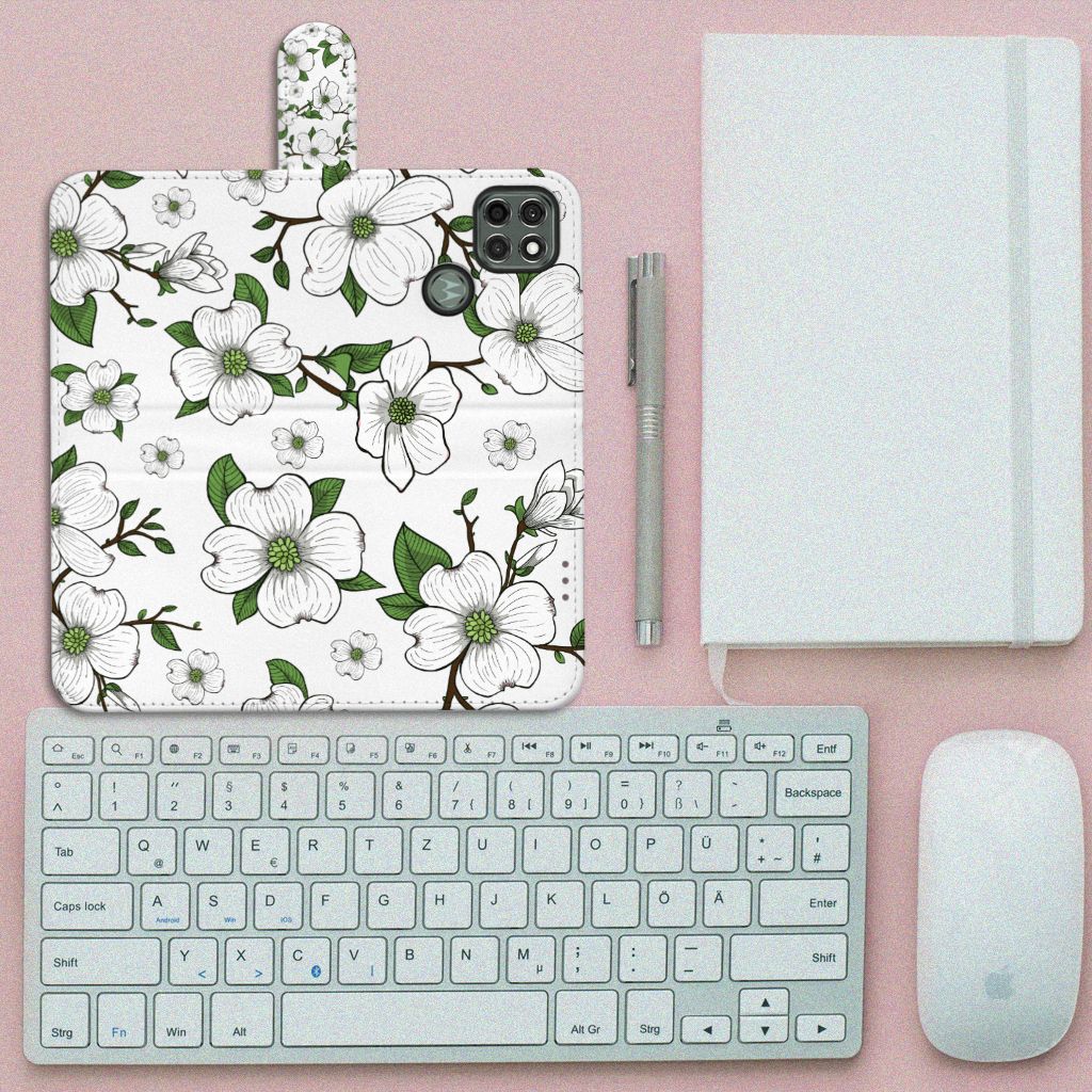 Motorola Moto G9 Power Hoesje Dogwood Flowers