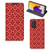 Samsung Galaxy A72 (5G/4G) Hoesje met Magneet Batik Rood - B2C Telecom
