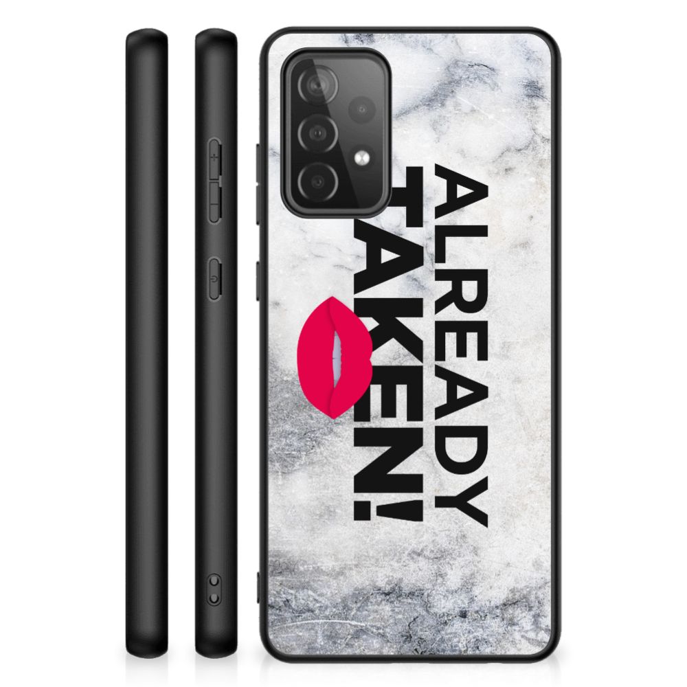 Samsung Galaxy A72 (5G/4G) Telefoon Hoesje met tekst Already Taken White