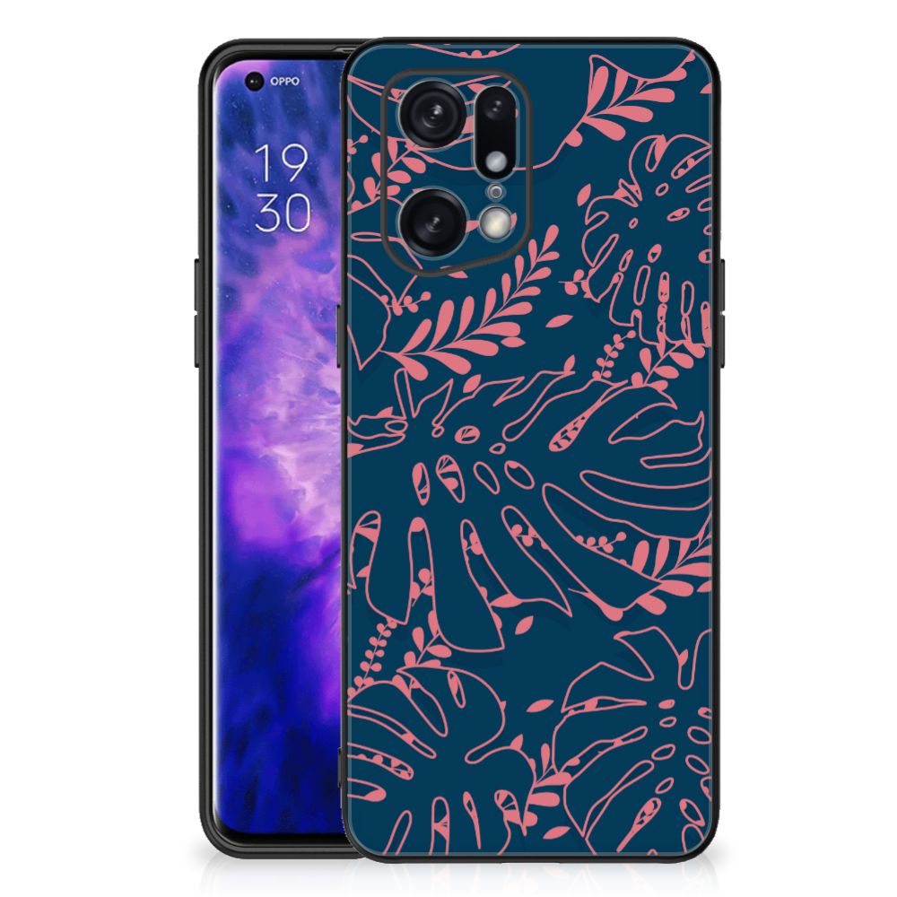 OPPO Find X5 Pro Bloemen Hoesje Palm Leaves