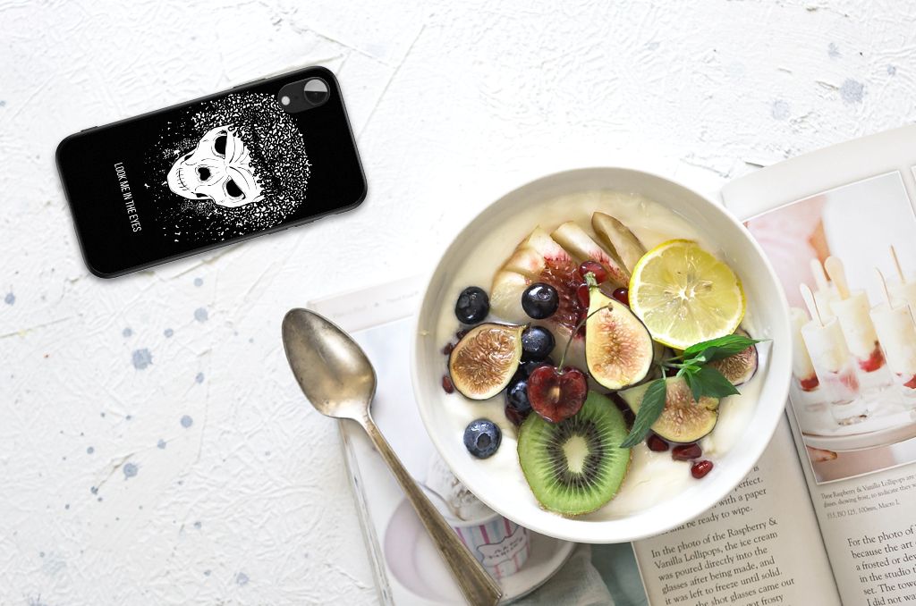 Telefoonhoesje Apple iPhone XR Skull Hair B2C Telecom