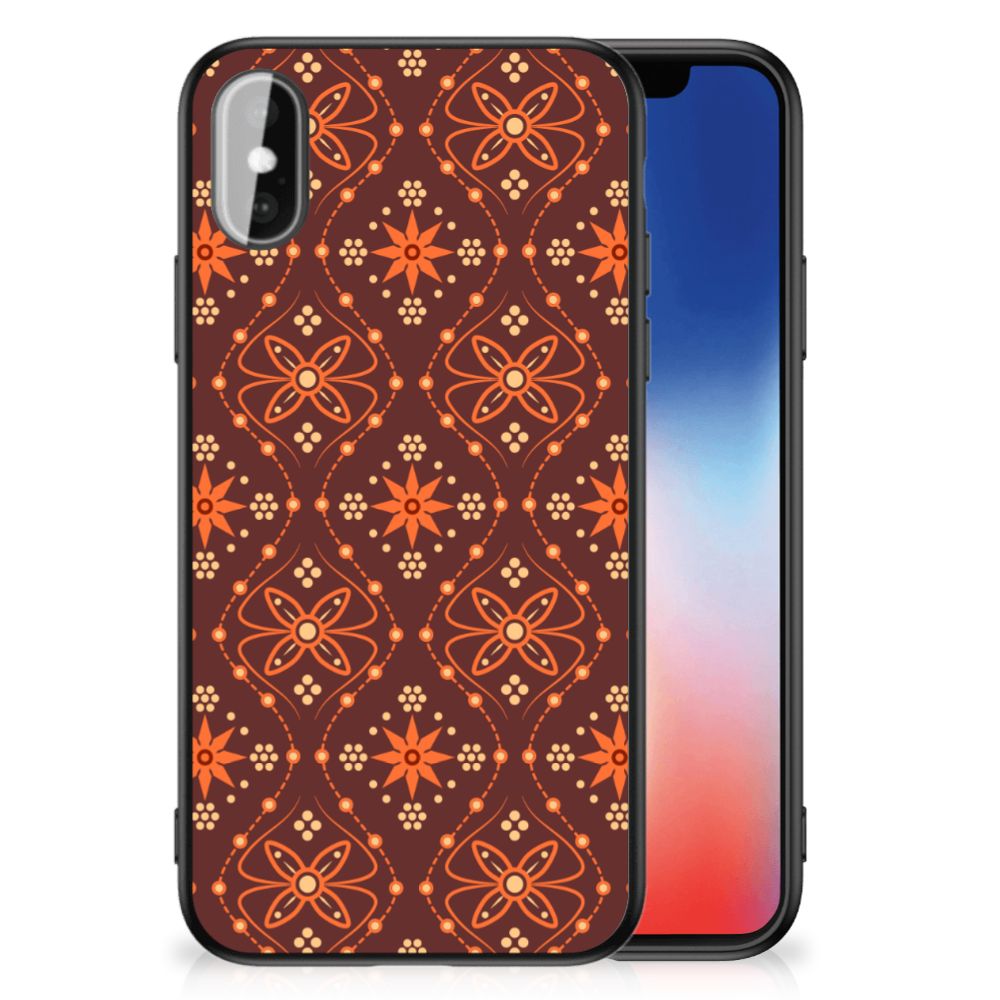 iPhone X | Xs Back Case Batik Brown