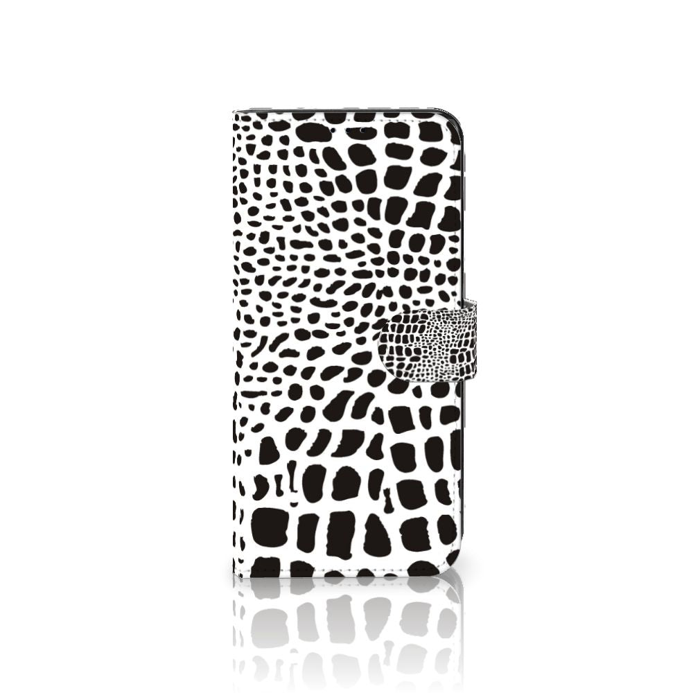 Motorola Edge 30 Pro Telefoonhoesje met Pasjes Slangenprint