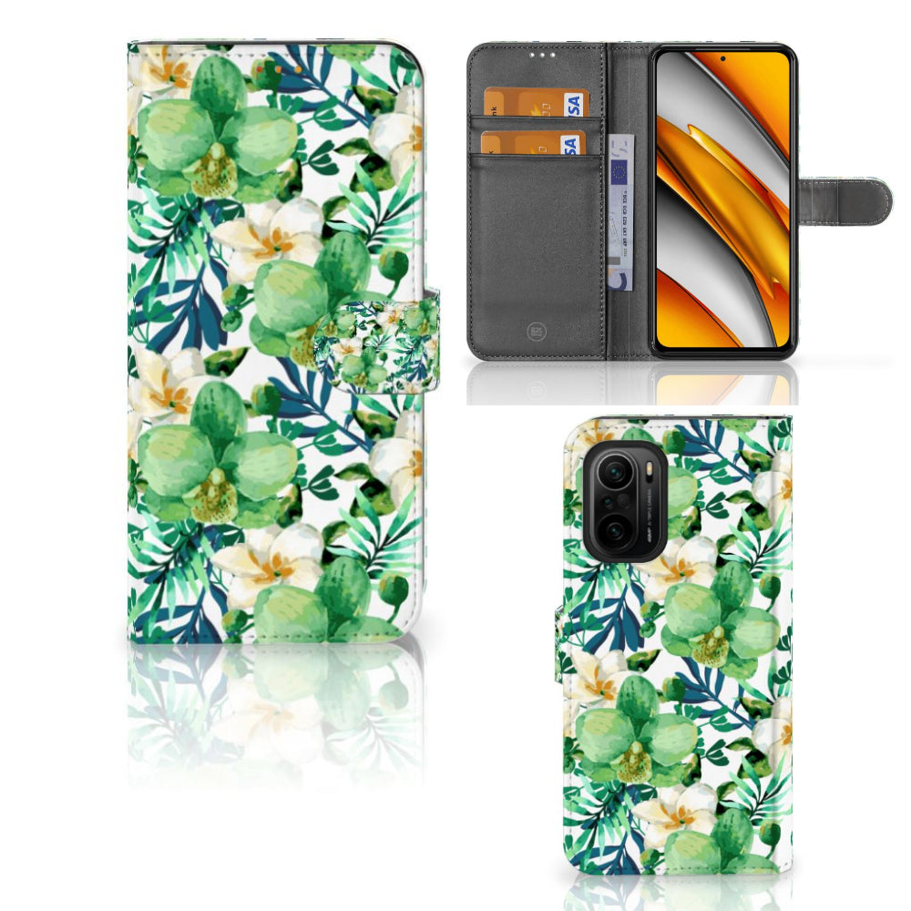 Poco F3 | Xiaomi Mi 11i Hoesje Orchidee Groen