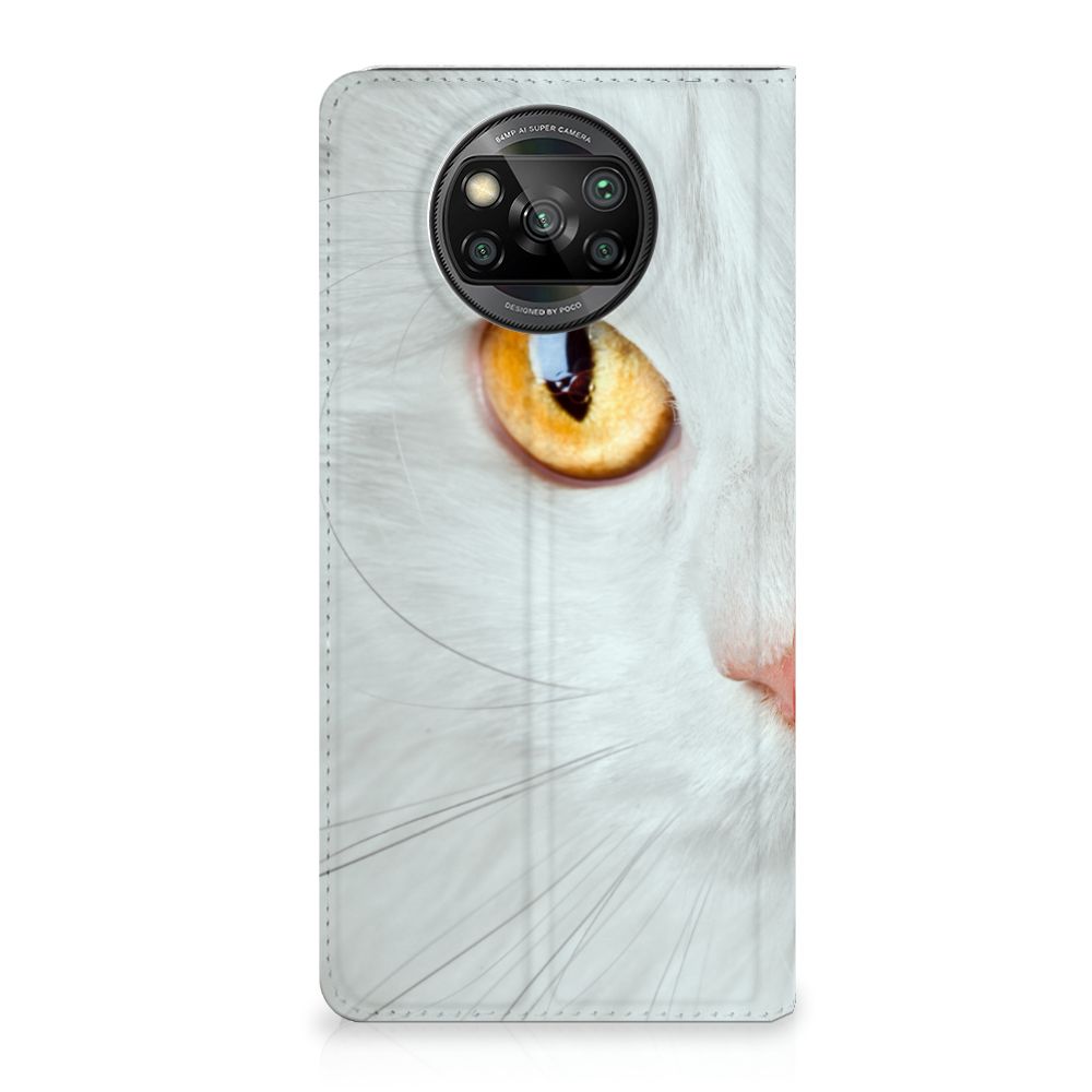 Xiaomi Poco X3 Pro | Poco X3 Hoesje maken Witte Kat - B2C Telecom