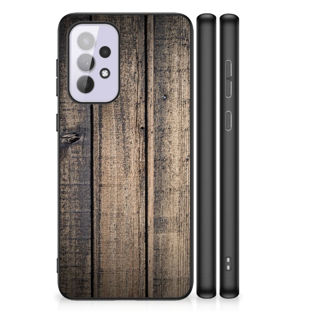 Samsung Galaxy A33 5G Houten Print Telefoonhoesje Steigerhout B2C Telecom