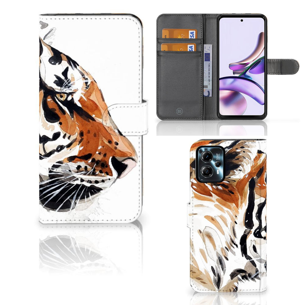 Hoesje Motorola Moto G13 | G23 Watercolor Tiger