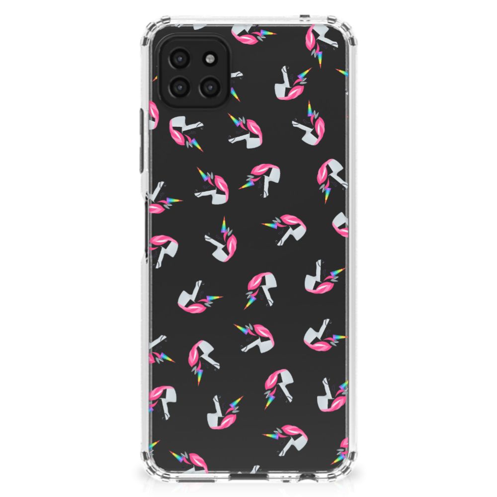 Doorzichtige Silicone Hoesje voor Samsung Galaxy A22 5G Unicorns B2C Telecom