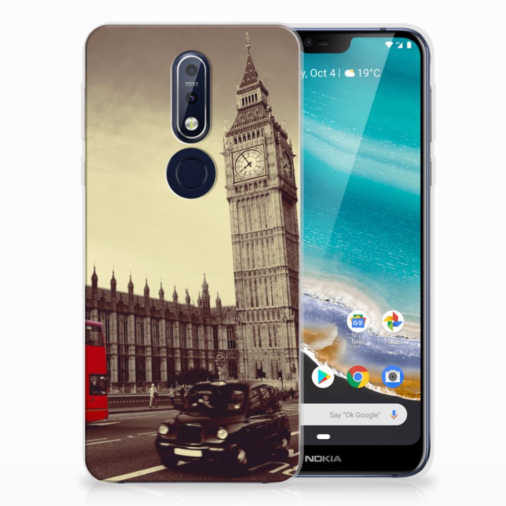 Nokia 7.1 Siliconen Back Cover Londen