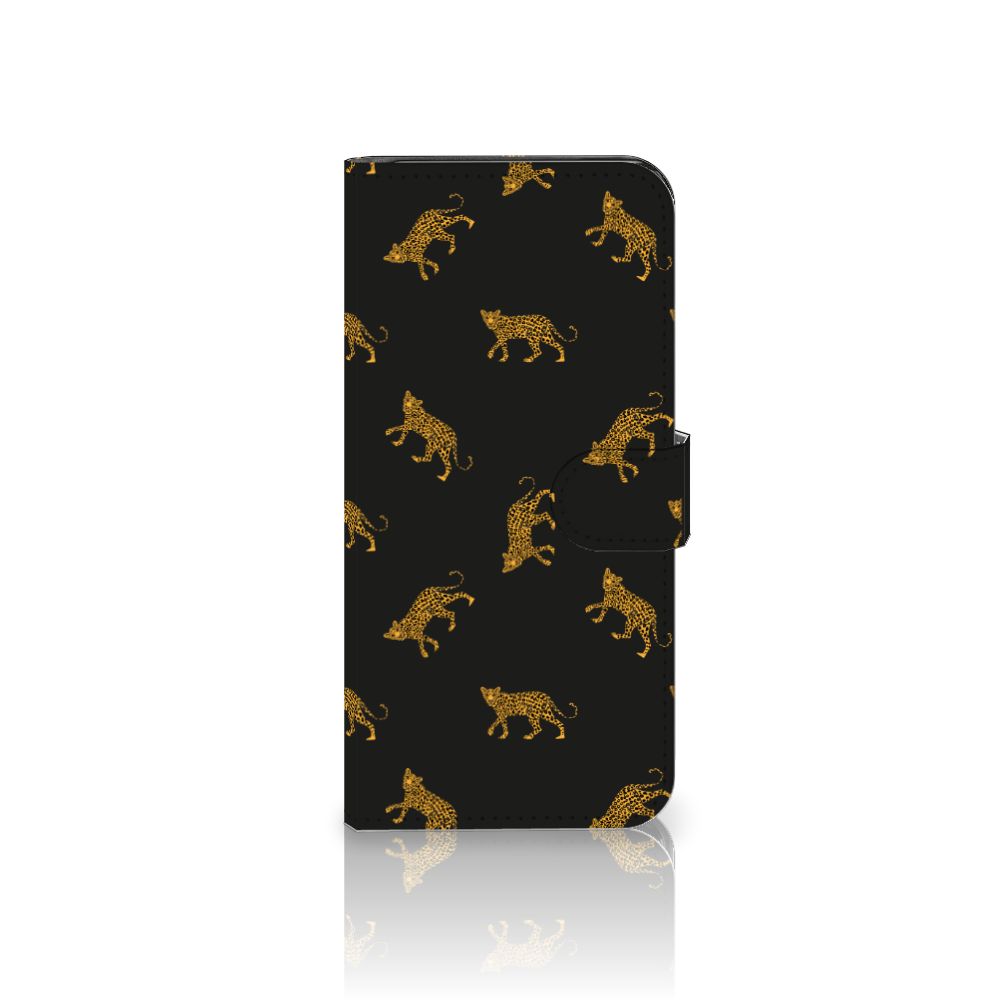 Telefoonhoesje met Pasjes voor Motorola Moto E13 4G Leopards