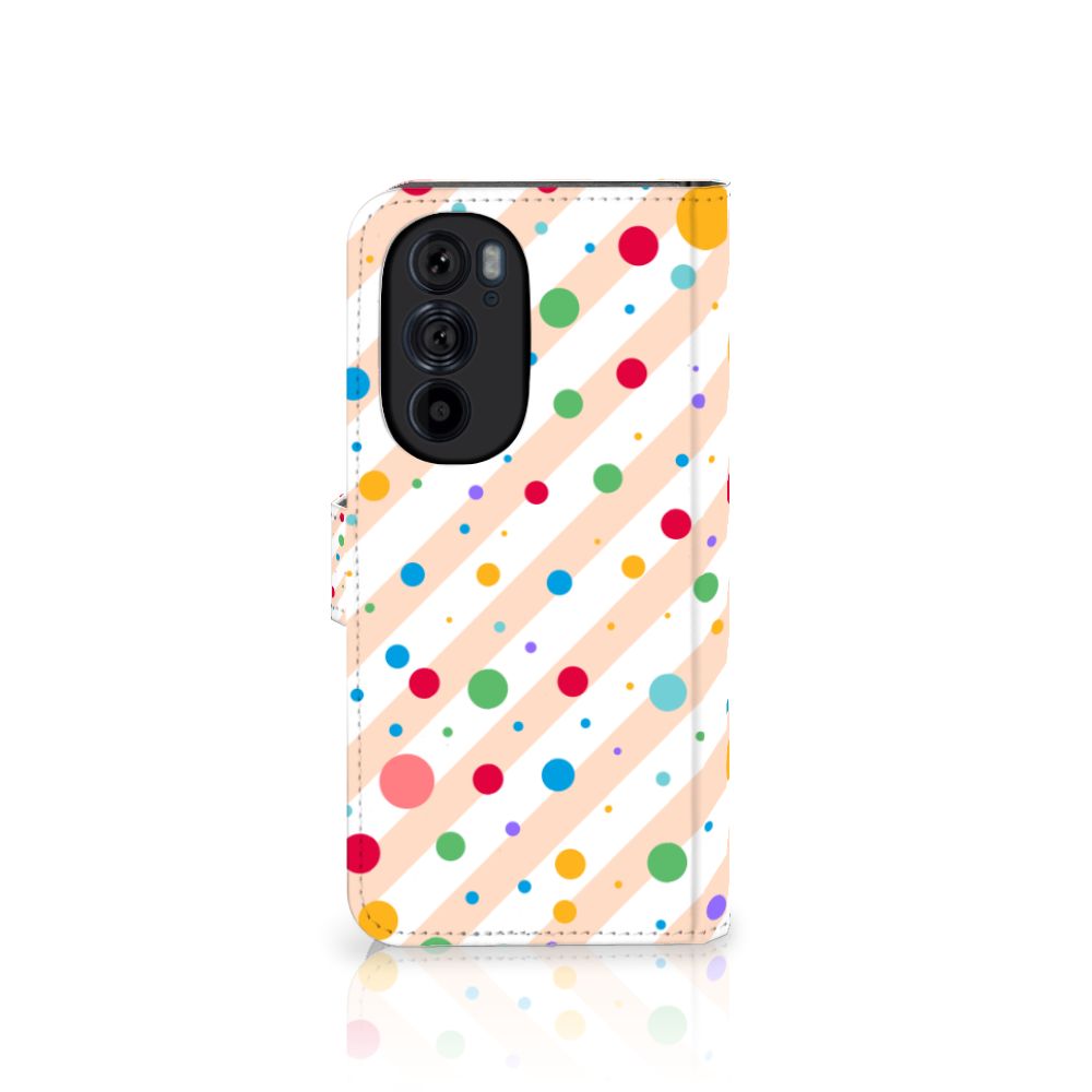 Motorola Edge 30 Pro Telefoon Hoesje Dots