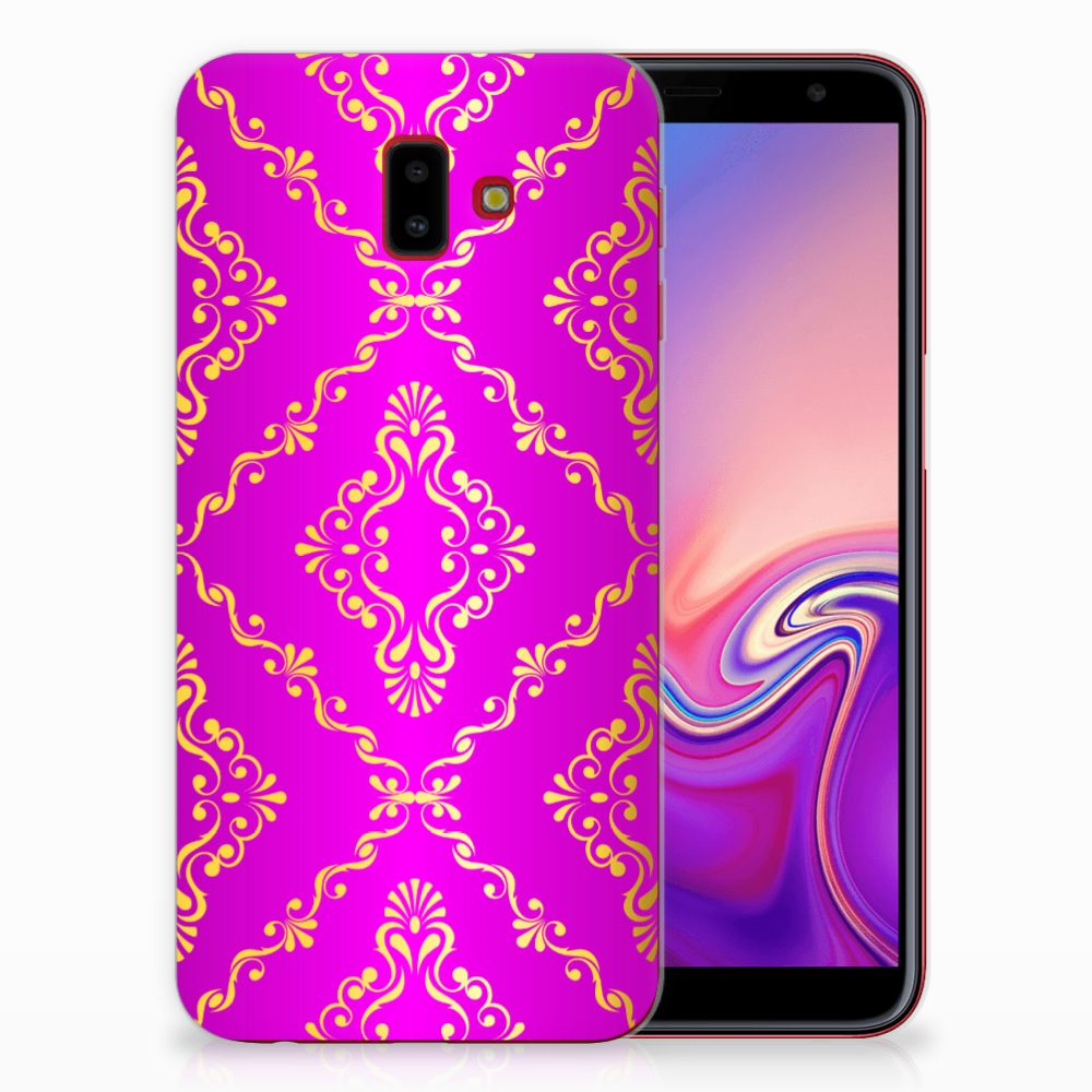 Siliconen Hoesje Samsung Galaxy J6 Plus (2018) Barok Roze