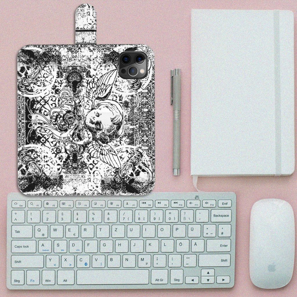 Telefoonhoesje met Naam Apple iPhone 12 Pro Max Skulls Angel