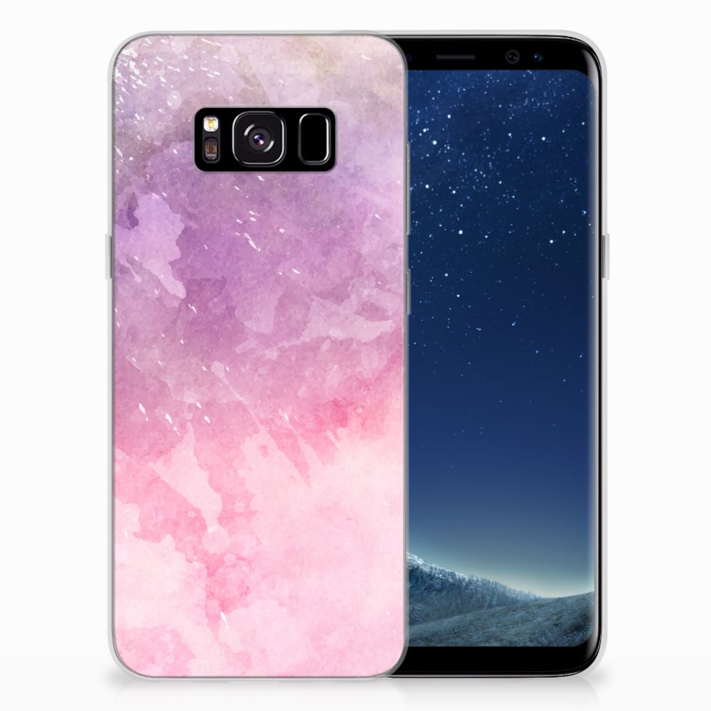 Hoesje maken Samsung Galaxy S8 Pink Purple Paint